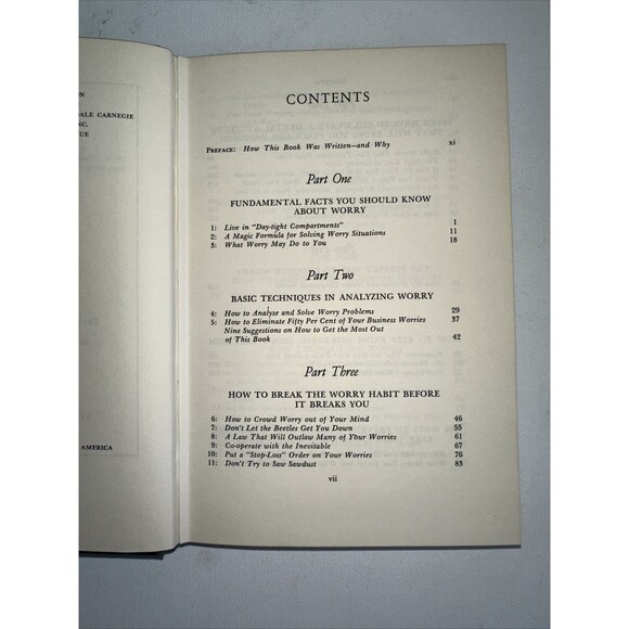 How to Stop Worrying and Start Living Dale Carnegie 48th Printing Hardcover - Picture 6 of 16